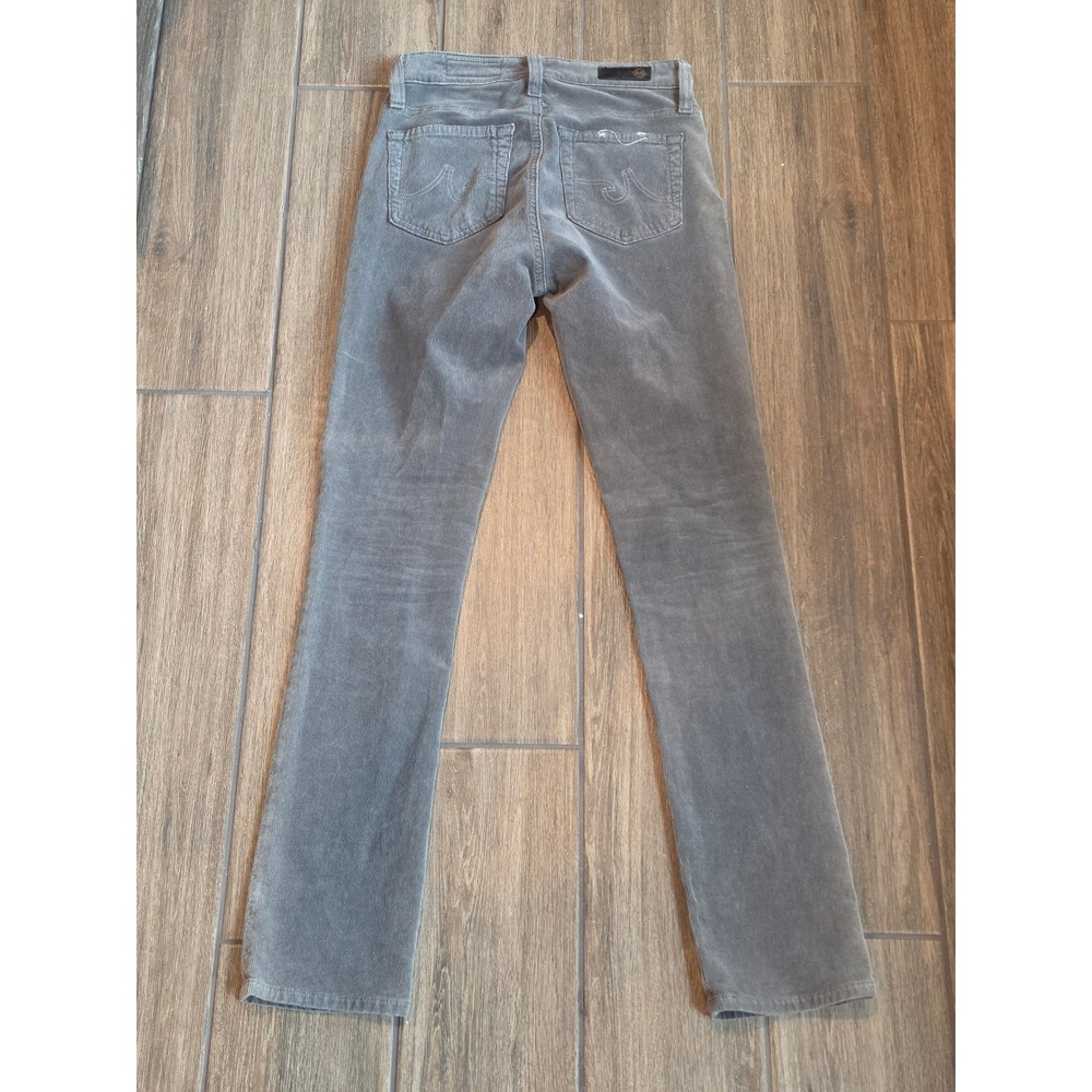 AG Adriano Goldschmied Mari High Rise Straight Corduroy Pants Grey 24R - Picture 5 of 5